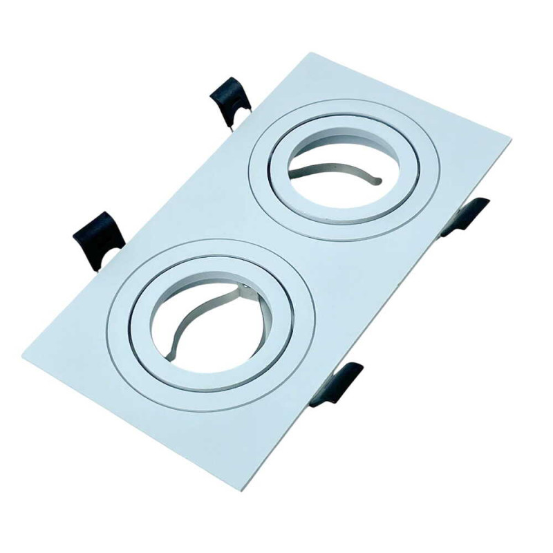 Встраиваемый точечный светильник RIO-2L белый 2х35W GU5.3 IP20 Violux ( 132001 )