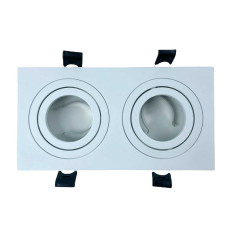 Встраиваемый точечный светильник RIO-2L белый 2х35W GU5.3 IP20 Violux ( 132001 )