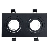 Вбудований точковий світильник RIO-2L чорний 2х35W GU5.3 IP20 Violux (132101)