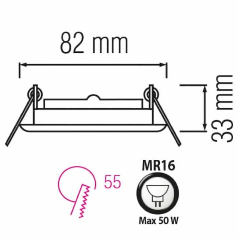 Светильник точечный Horoz KAMELYA MR16 золотой 015-025-0050-010