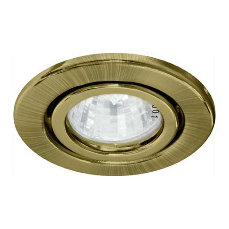 Врізний точковий світильник FERON DL11 MR-16 античне золото 15208