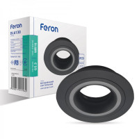 Врезной поворотный точечный светильник FERON DL6130 MR-16 черный 01791