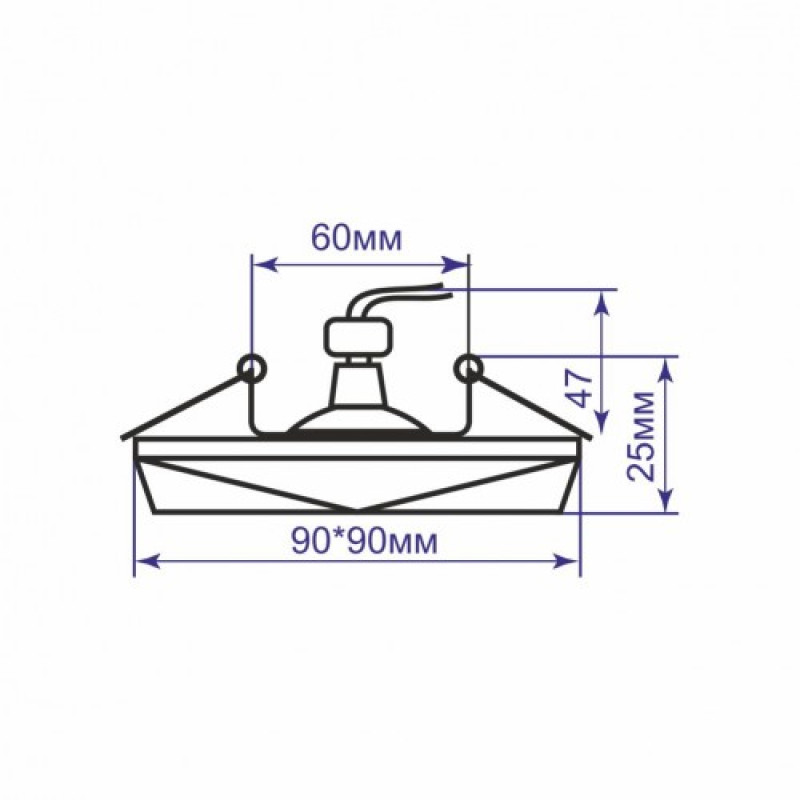 Врезной точечный светильник FERON CD8170 MR16 с подсветкой LED матовый 32571