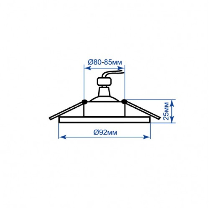 Врезной точечный светильник FERON DL6210 белый 01801