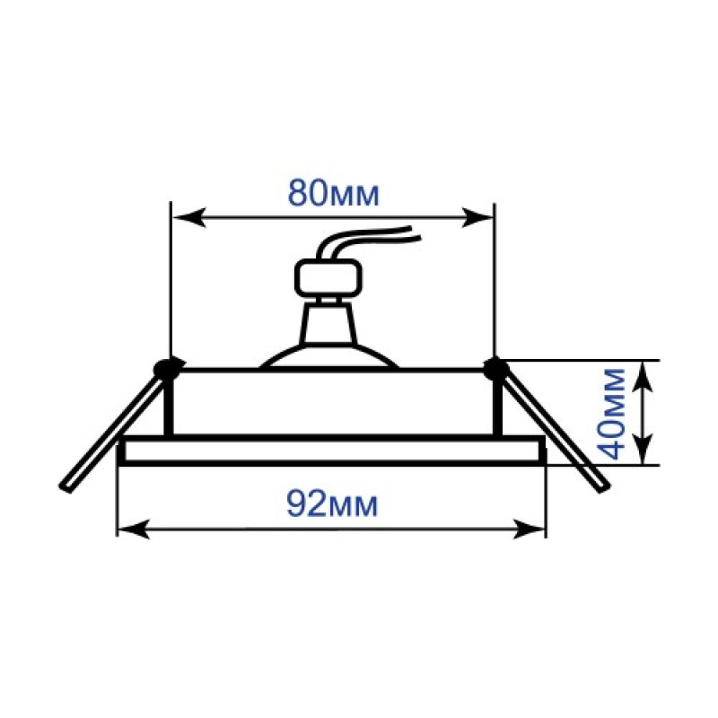 Врезной точечный светильник FERON DL8340 черный 01830