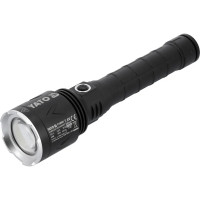 Ліхтар LED-діодний акумул. YATO Li-Ion 7.4 В, 5 АГод, режими 8000/4500/1150 Lm, заряджання від USB YT-085601
