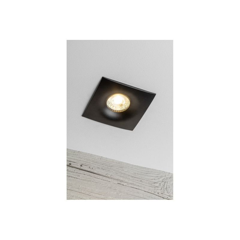 Корпус светильника точечного AURORA IP20 квадратный черный GTV OP-AURKWC-00