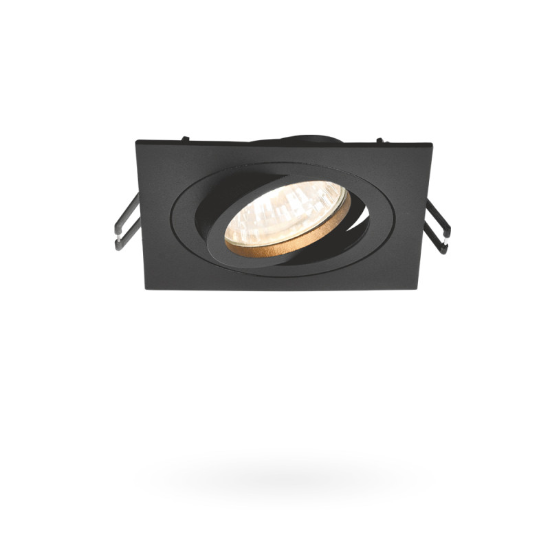 Светильник под лампу SPF08S-B GU10 квадратный черный (VL-SPF08S-B)