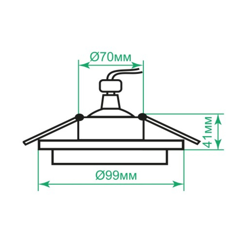 Врезной точечный светильник ARDERO DL2811 GU5.3 круг белый 80211