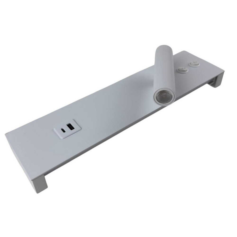 Светильник настенный бра Violux BITRIX-W USB 15W 3000/4200/6000K 865Lm IP20 белый ( 553006 )