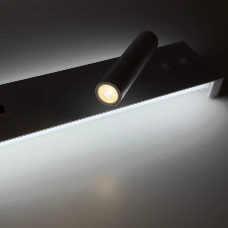 Светильник настенный бра Violux BITRIX-W USB 15W 3000/4200/6000K 865Lm IP20 белый ( 553006 )