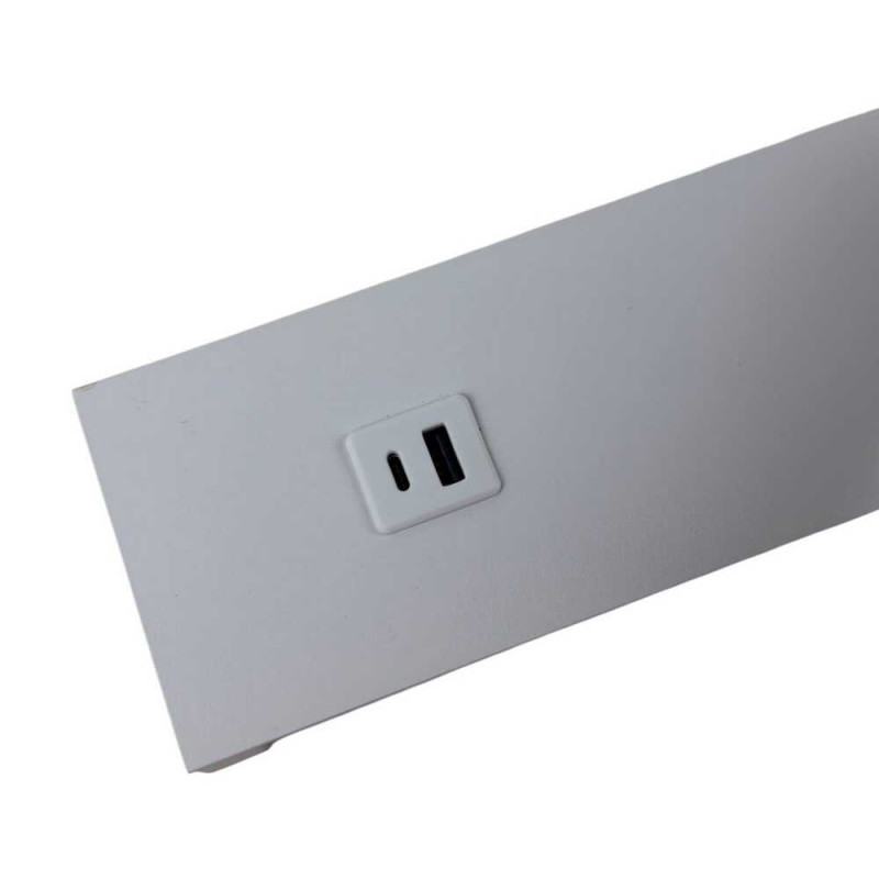 Светильник настенный бра Violux BITRIX-W USB 15W 3000/4200/6000K 865Lm IP20 белый ( 553006 )