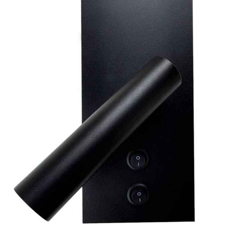 Светильник настенный бра Violux BITRIX-W USB 15W 3000/4200/6000K 865Lm IP20 черный ( 553105 )