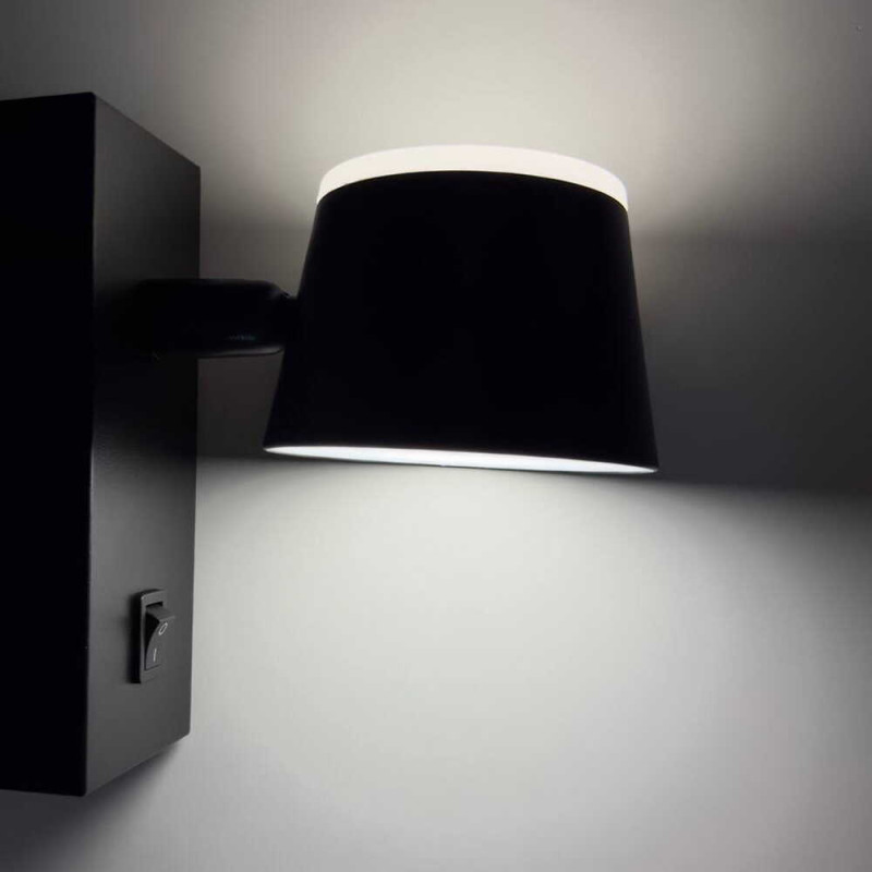 Светильник настенный бра Violux CROCUS-R 8W 4200K 560Lm IP20 черный ( 550109 )