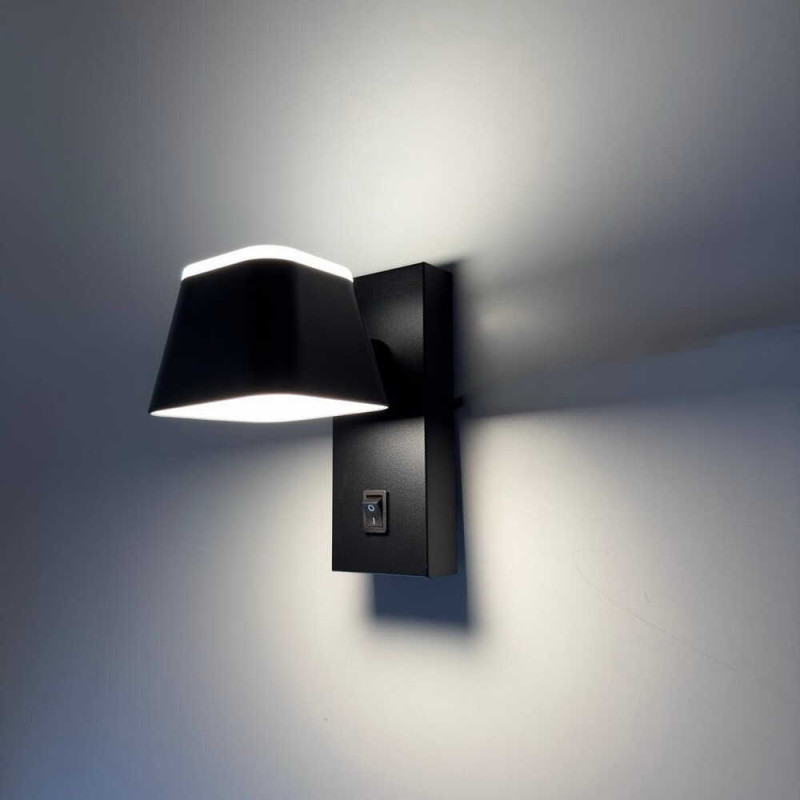 Светильник настенный бра Violux CROCUS-S 8W 4200K 560Lm IP20 черный ( 550111 )