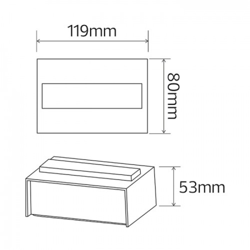 LED светильник фасадный Horoz SMD LED "TWIST-7" 7W настенный 076-042-0007-050