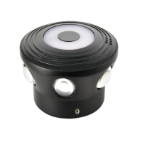 Светильник садово-парк. LED 7W 4200K 619Lm 85-265V IP54 настенный черный (076-076-0007-010)