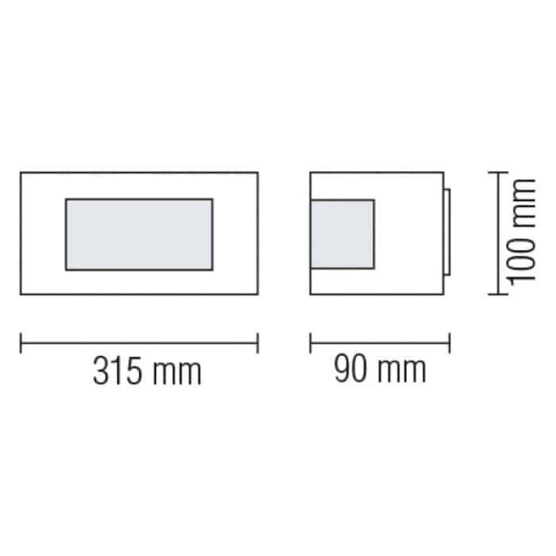 Садово-парковий настінний світильник HOROZ MANGO-1 075-009-0001-010