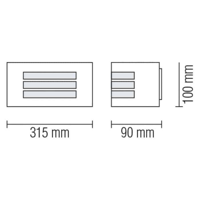 Садово-парковый настенный светильник HOROZ MANGO-2 075-009-0002-010