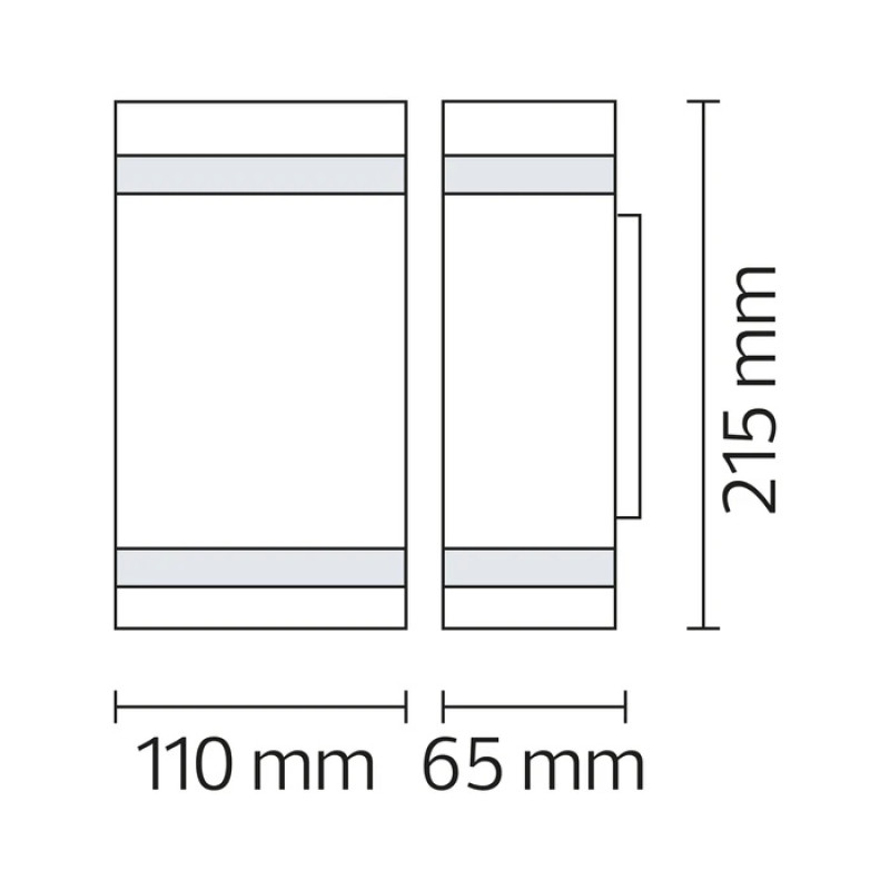 Садово-парковый настенный светильник HOROZ REGNUM-4 2xGU10 075-019-0004-010