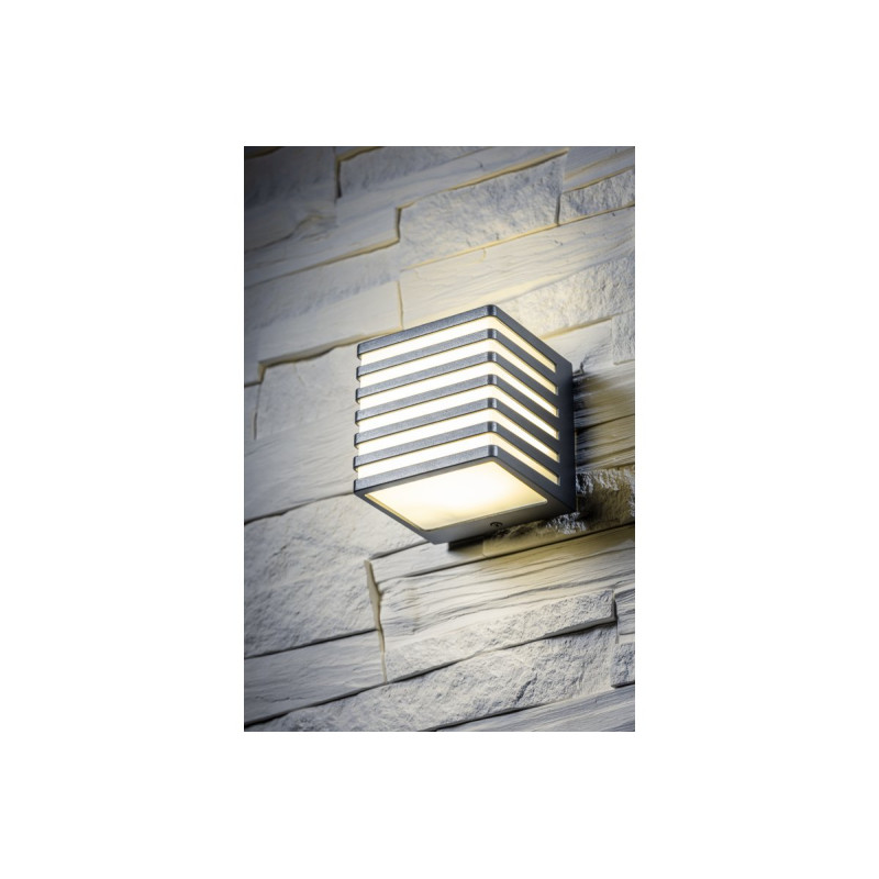 Світлодіодний світильник фасадний SIROLO 10 Вт 1000 лм IP54 AC220-240V 50/60 Гц 4000K графіт GTV LD-SIRO10WG-30