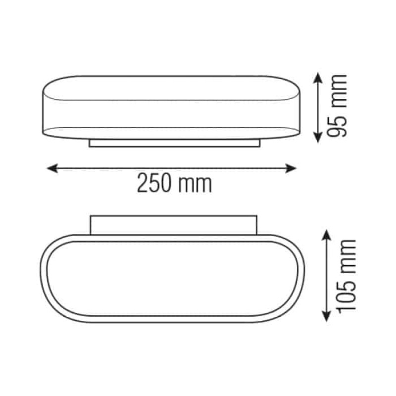 Светильник светодиодный настенный 6W 4000K 340lm 85-265V 250мм. белый BELEN-6 (029-003-0006-010)