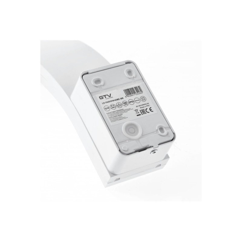 Фасадний світильник GTV PARIS LED 10W 4000K білий LD-PAR10W40BC-00