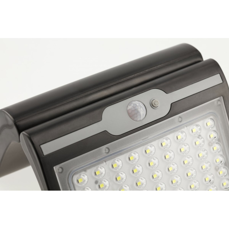 Светильник фасадный RAMOS солнечная панель датчик движения/суток 50W 300lm 3,7V 1800mAh IP44 GTV LD-RAMOS50W-CW-10