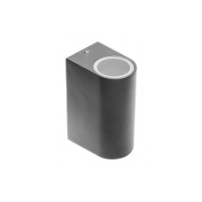 Фасадный настенный светильник GTV TIAGO двойной черный овал LD-TIAGOGU10D-20