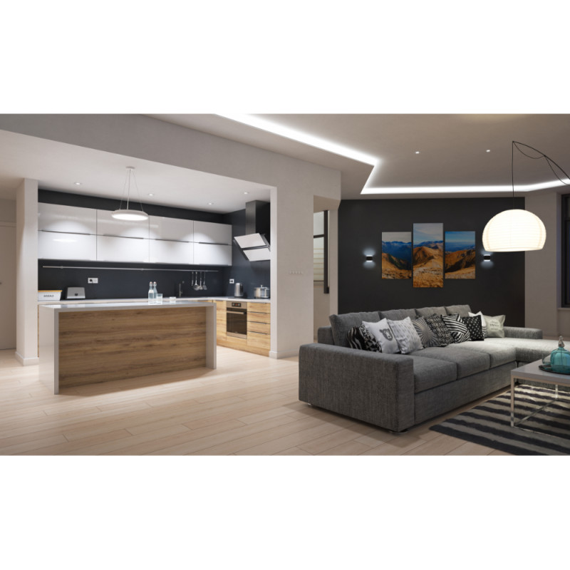 Фасадный настенный светильник двойной GTV LED VALLA 8W IP54 4000K LD-VALLA8W-40