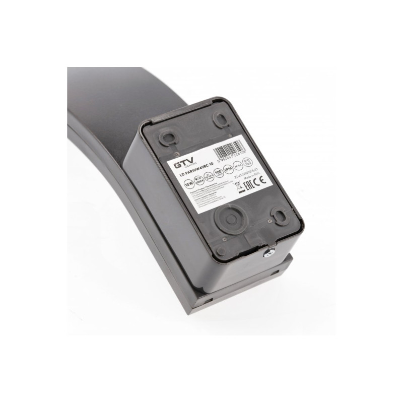 Фасадный светильник GTV PARIS LED 10W 4000K серый LD-PAR10W40BC-10