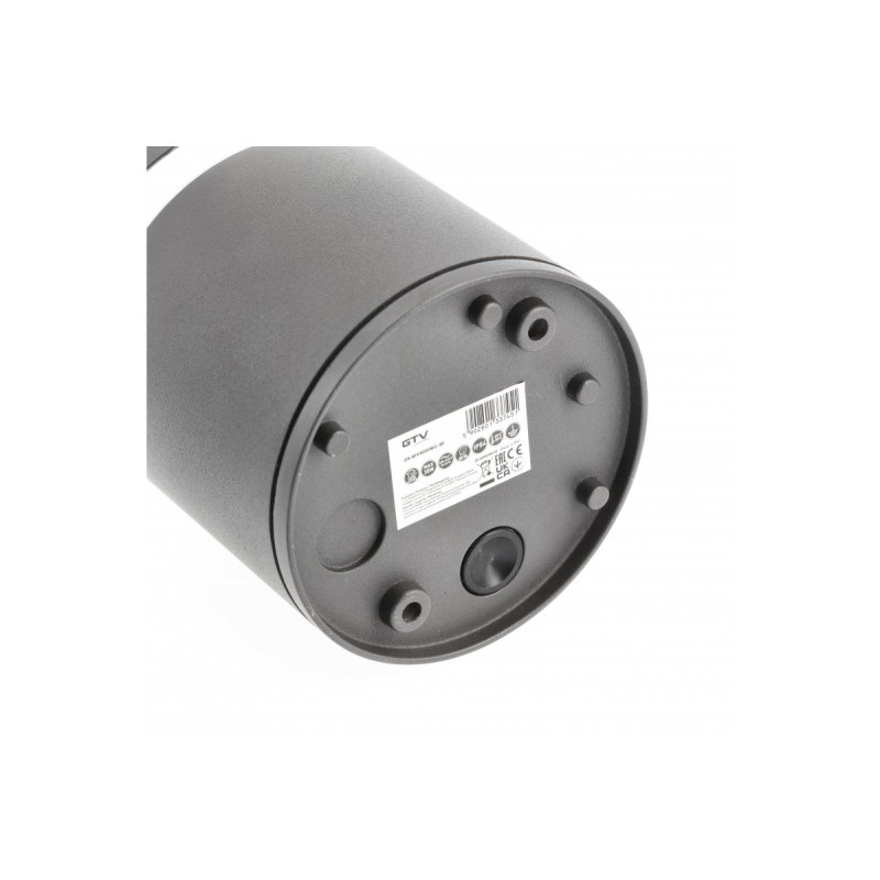 Фасадний світильник GTV RIVEN чорний круглий OS-RIV102OKG-30