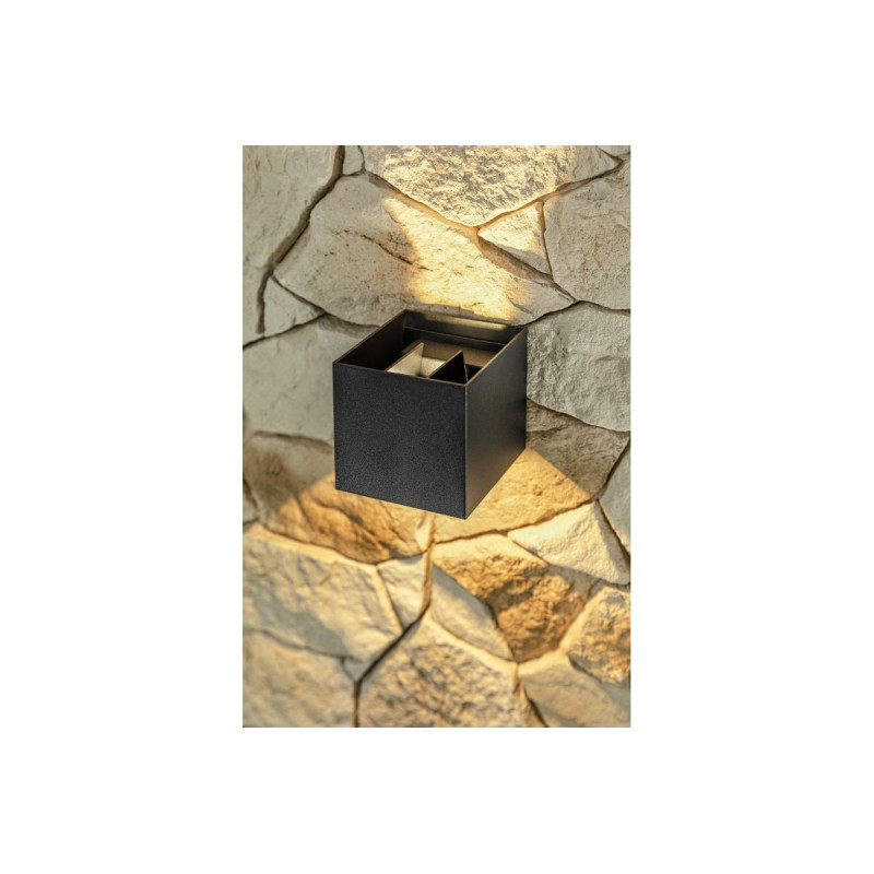 Фасадный светильник GTV MISSOURI-K 7W 4000K квадрат черный LD-MISS7WKC-NB