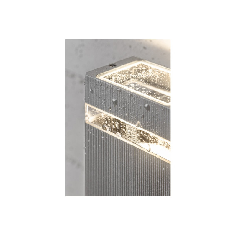 Фасадный светильник GTV NESSA одинарный серый LD-NESSAGU10J-80