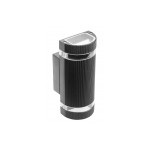 Фасадный светильник двонаправленный GTV SILVA GU10 IP54 черный LD-SILVAGU10D-20