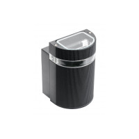 Фасадный светильник однонаправленный GTV SILVA GU10 IP54 черный LD-SILVAGU10J-20