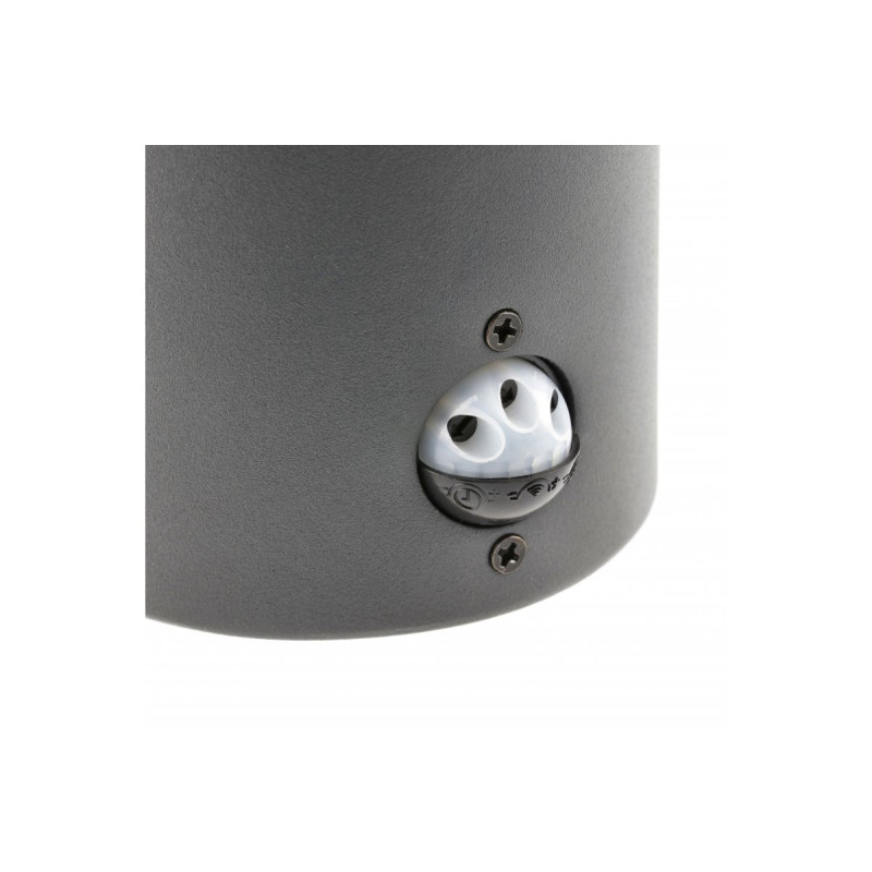 Фасадный светильник с датчиком движения GTV MEDIO-AU PIR 15W IP54 графит OS-MED0AUP-30