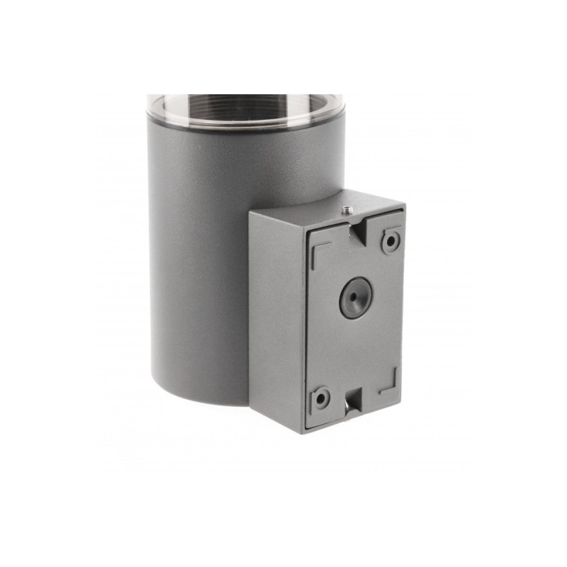 Фасадный светильник с датчиком движения GTV MEDIO-AU PIR 15W IP54 графит OS-MED0AUP-30