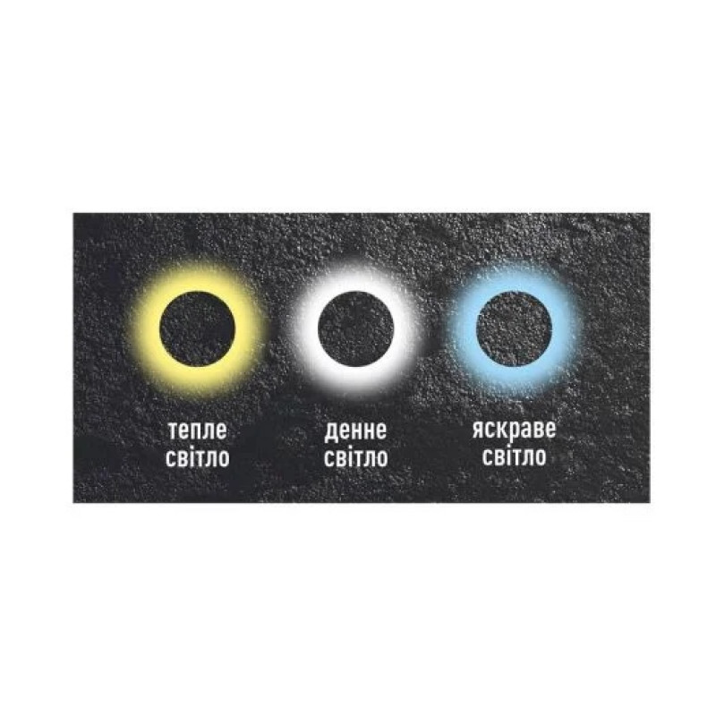 Светлодиодный накладной светильник MAXUS MWL 15W 3CCT IP65 BL Circle черный 1-MWL-15W-BLC