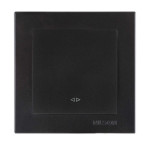 Выключатель промежуточный одноклавишный NILSON Touran черный матовый 24381010