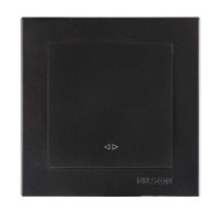 Выключатель промежуточный одноклавишный NILSON Touran черный матовый 24381010