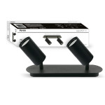 Накладной поворотный светильник FERON ML311-2 черный 40104