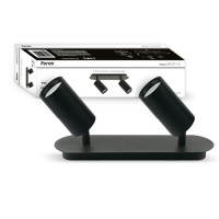 Накладной поворотный светильник FERON ML311-2 черный 40104