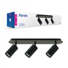 Накладной поворотный светильник FERON ML311-3 чорный 40106