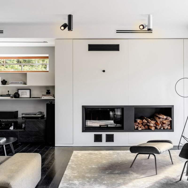 Светильник под лампу SPF07 GU10 накладной двойной поворотный белый (VL-SPF07-WB)