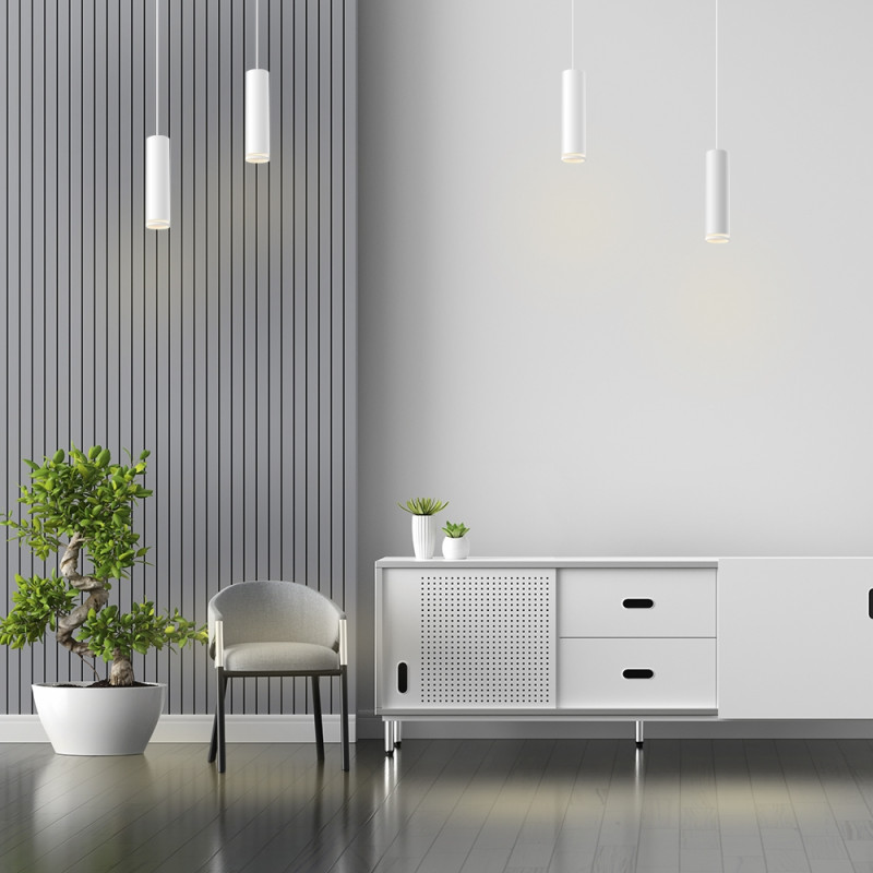 Светильник под лампу SPF05D GU10 подвесной белый (VL-SPF05D-W)