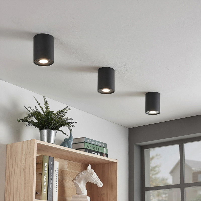 Світильник під лампу SPF13A GU10 накладний чорний (VL-SPF13A-B)