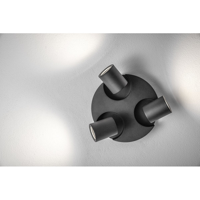 Светильник спот BLINK II GU10 max. 20W IP20 тройной черный OS-BLND50W3-00