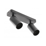 Светильник спот SANTO BIS GU10 max. 50W IP20 двойной черный OS-SAN20WOK2B-00