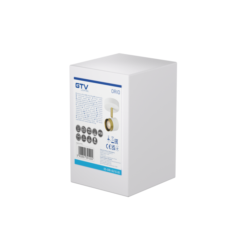 Світильник спот ORIO GU10 max. 50W IP20 одинарний білий OS-ORI-GU10-00